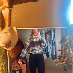 Plaid Flannel Shirt - Multicolor American Eagle